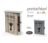 MAXI ARMADIETTO PORTACHIAVI DA PARETE APPENDINO CHIAVI BACHECA LEGNO 24207 cm