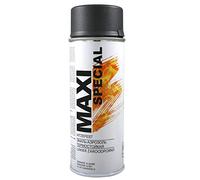 MAXI COLOR - Vernice spray resistente al calore, per forno, stufa, 400 ml, resistente alle alte temperature fino a 800 °C, nero opaco