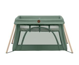 Maxi-Cosi Calao Light Lettino da Viaggio, super compatto e leggero, materasso CloudCore, 2 livelli di riposo, borsa da viaggio, per neonati e bambini (0-3 anni), max 15 kg, Beyond Green Eco