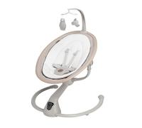 Maxi-Cosi Cassia Sdraietta Neonati Elettrica per bambini 0-6 mesi, max 9 kg, Altalena Neonato Girevole 360°, Reclinabile, rilevamento automatico movimento, 5 velocità, 12 Melodie, Classic Beige