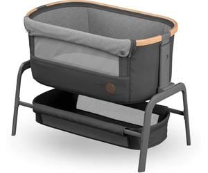 Maxi-Cosi Iora Culla Co-Sleeper, lettino pieghevole, 0-6 mesi, max 9 kg, 4 posizioni di inclinazione e 5 altezze, facile scorrimento, comodo materasso, cestino grande, facile da trasportare, grafite