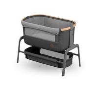 Maxi-Cosi Iora Culla Co-Sleeping, 0-9 kg, Essential Graphite | Culla Neonato Fianco Letto, 0-6 Mesi, Reclinabile in Posizione Antirigurgito, Altezza Regolabile, Materassino Incluso