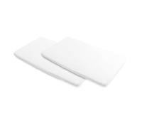 Maxi-Cosi Iris2 Lenzuola per Culla da Campeggio Iris2, Set da 2, Bianco | In Cotone, Set 2 Lenzuolini Coprimaterasso Culla da Campeggio, Colore Bianco