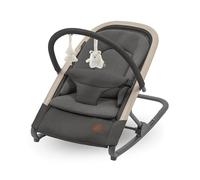 Maxi-Cosi Kori Sdraietta Neonati Ergonomica in Tessuto con Arco Gioco, 0-2 anni, 15 kg, Sdraietta a Dondolo con Movimento Naturale, Reclinabile e Pieghevole, Chiusura Compatta, Beyond Graphite