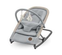 Maxi-Cosi Kori Sdraietta Neonati Ergonomica in Tessuto con Arco Gioco, 0-2 anni, 15 kg, Sdraietta a Dondolo con Movimento Naturale, Reclinabile e Pieghevole, Chiusura Compatta, Beyond Grey