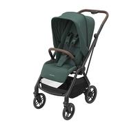Maxi-Cosi Leona² Passeggino ultra compatto e leggero, chiusura con una mano, seduta reversibile, schienale regolabile, 3 posizioni, reclinazione completamente piatta, 0-4 anni, Essential Green