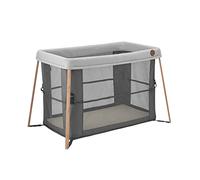 Maxi-Cosi Lettino da viaggio compatto 2 in 1 Iris, regolabile in altezza, lavabile in lavatrice, adatto dalla nascita, dalla nascita fino a 3 anni, Essential Graphite
