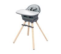 Maxi-Cosi Moa Seggiolone Pappa Evolutivo, 8 Diverse Funzioni tra cui Seggiolone, Alzasedia, Sgabello e Tavolino, 6 Mesi- 5 Anni (0-22 kg), Materiale Idrorepellente Facile da Pulire, Beyond Graphite