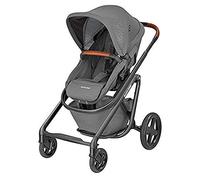 Maxi-Cosi Passeggino viola, di alta qualità, pieghevole, con posizione reclinabile e riduttore ergonomico, utilizzabile dalla nascita fino a circa 3,5 anni, grigio lucido