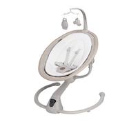 Maxi-Cosi Cassia Sdraietta Neonati Elettrica per bambini 0-6 mesi, max 9 kg, Altalena Neonato Girevole 360°, Reclinabile, rilevamento automatico movimento, 5 velocità, 12 Melodie, Classic Beige
