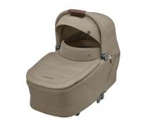 Maxi-Cosi Sense Navicella, spaziosa e confortevole, materasso memory foam traspirante, ClimaFlow, inclinazione SoothingSlope, sonno notturno, manico pelle vegana, Twillic Truffle