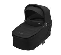 Maxi-Cosi Sense Navicella, spaziosa e confortevole, materasso memory foam traspirante, ClimaFlow, inclinazione SoothingSlope, sonno notturno, manico pelle vegana, Twillic Black