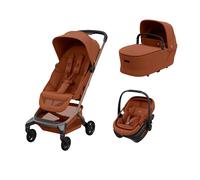 MAXI COSI - Trio Fame Cabin Copper Terra con Navicella e Seggiolino Auto Coral Slide Pro