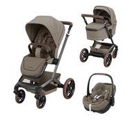 MAXI COSI - Trio Fame Twillic Truffle con Seggiolino Auto Pebble 360 Pro 2