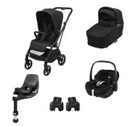 Maxi Cosi - Trio Leona2 con Pebble 360 Pro2+Base Auto 360 Pro Omaggio, Twillic Black