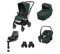 Maxi Cosi - Trio Leona2 con Pebble 360 Pro2+Base Auto 360 Pro Omaggio, Twillic Green