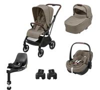 Maxi Cosi - Trio Leona2 con Pebble 360 Pro2+Base Auto 360 Pro Omaggio, Twillic Truffle