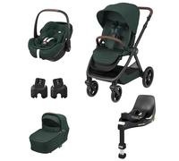 Maxi Cosi - Trio Oxford Plus Con Pebble 360 Pro2 + Family Fix 360 Pro Omaggio - Twillic Green