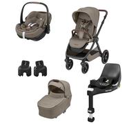 Maxi Cosi - Trio Oxford Plus Con Pebble 360 Pro2 + Family Fix 360 Pro Omaggio - Twillic Truffle