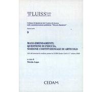 Maxi-emendamenti, questioni di fiducia, nozione costituzionale di articolo. Atti del Seminario svoltosi presso la Luiss Guido Carli il 1 ottobre 2009