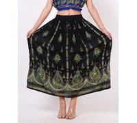 Maxi gonna casual donna floreale ricami antichi fiori assortiti lotto di 3 pezzi