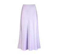 Maxi gonna da donna in raso, elegante, avvolgente, lunga, aderente, a vita alta, linea ad A, curva svasata, effetto seta liquida, per feste serali, matrimoni, taglie forti
