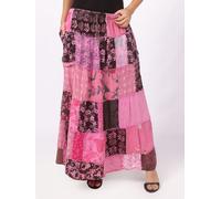 Maxi gonna lunga patchwork stampata lavaggio acido donna lotto all'ingrosso 0...