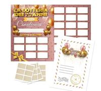 Maxi Gratta e Vinci Personalizzato Gioco Compleanno - Idea Regalo Lotteria del 70enne Versione A3 - Calendario Auguri Grattabile 70 Anni Per Invitati - Regali Divertenti 70 Anni Uomo Donna Originale