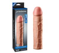 MAXI GUAINA FALLICA ALLUNGA PENE 5CM PROLUNGA REALISTICA STRAPON CAVO PER UOMO