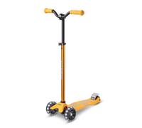Maxi micro™ Deluxe Pro LED | L'originale | Monopattino per bambini a partire dai 5 anni | Monopattino premium da 5 a 7 anni | Manubrio regolabile in altezza | Kickboard Scooter | 5 6 7 anni (giallo