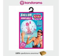 Maxi pallone gonfiabile festa in spiaggia 35 cm con stampa sexy e grande pisello