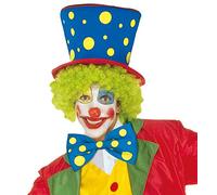 Maxi papillon clown farfallino a pallini travestimento pagliaccio
