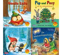 Maxi-Pixi-4er-Set 104: Bilderbuchwinter (4x1 Exemplar): 4 Minibücher für Kinder ab 3 Jahren über die Adventszeit und Weihnachten