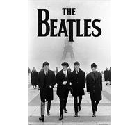 Maxi poster della Torre Eiffel dei Beatles, cornice nera lucida, stampa con cornice, decorazione da parete/arte, idea regalo per la casa, per soggiorno, camera da letto, casa o ufficio