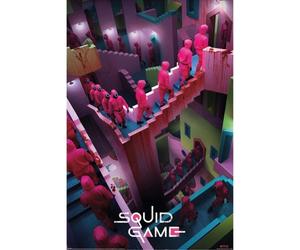 Maxi poster piramidale Il gioco dei calamari Crazy Stairs 91,5x61 cm