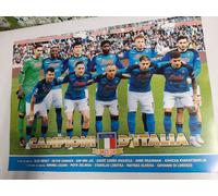 MAXI POSTER SQUADRA NAPOLI CALCIO CAMPIONI D'ITALIA 2022/2023 SCUDETTO N°3