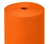 MAXI PRODUCTS - Rotolo di tovaglia TNT pretagliato a 40 cm - 1,2 x 48 m - Arancione - Tessuto non tessuto Spunbond (TNT) - Monouso con effetto tessuto - Resistente ai liquidi - Catering - Impermeabile