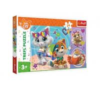 Maxi puzzle 24 pezzi Gatti Felici 44 CATS 60 × 40 cm
