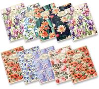 , Maxi Quaderni Nature Flowers, F.To A4 21X29,7 Cm., Interno 0Q, Quadretti Con M