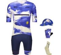 Maxi-Set (5 articoli) SANTINI Paris-Nizza 2025 bianco/lillà