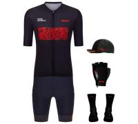 Maxi-Set (5 articoli) Santini Paris-Roubaix 2026 nero