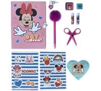 MAXI SET DIARIO SEGRETO CON ACCESSORI MINNIE MOUSE DISNEYIN CONFEZIONE REGALO