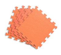 Maxi Tappeti Puzzle per Bambini Eva 120x120 cm - Set 4 Pezzi Arancione