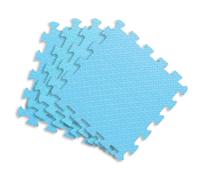 Maxi Tappeti Puzzle per Bambini Eva 120x120 cm - Set 4 Pezzi Celeste