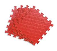 Maxi Tappeti Puzzle per Bambini Eva 120x120 cm - Set 4 Pezzi Rosso