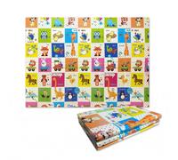 Maxi Tappeto Gioco Pieghevole Primi Passi per Neonati e Bambini cm 200x150 Alto