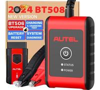MaxiBAS BT508 Car Battery Tester 6V 12V Load Tester 100-2000 CCA Added AUTOVIN, Electrical Reset, Battery Health Report Update of BT506