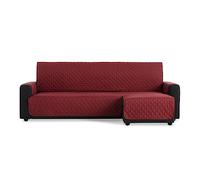 MAXIFUNDAS | Copridivano con chaise longue, imbottito, bracciolo destro 200 cm - copridivano extra morbido rosso - copridivano con cinghie posteriori - copridivano per chaise longue proteggi divano,