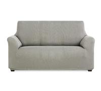 MAXIFUNDAS | Copridivano elasticizzato a 2 posti, colore grigio chiaro, copridivano extra morbido, antiscivolo ed elastico, modello Inca