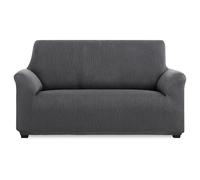 MAXIFUNDAS | Copridivano elasticizzato a 3 posti, colore grigio, copridivano extra morbido, antiscivolo ed elastico, copridivano elasticizzato, modello Inca